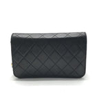 Chanel CC Logo Mini Quilted Lambskin Leather Chain Shoulder Bag Black Push Lock — view 2