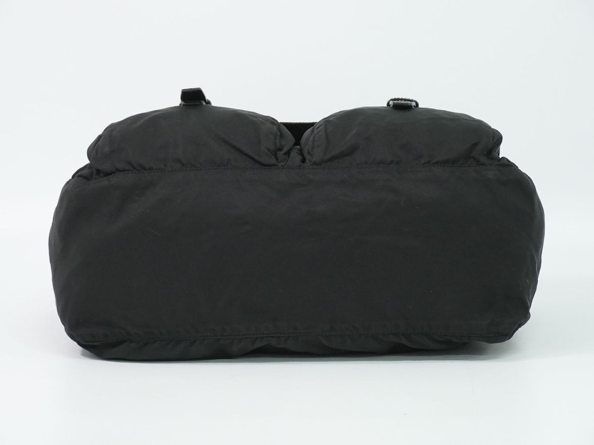 Prada Nylon Shoulder Bag Pochette Black — view 3