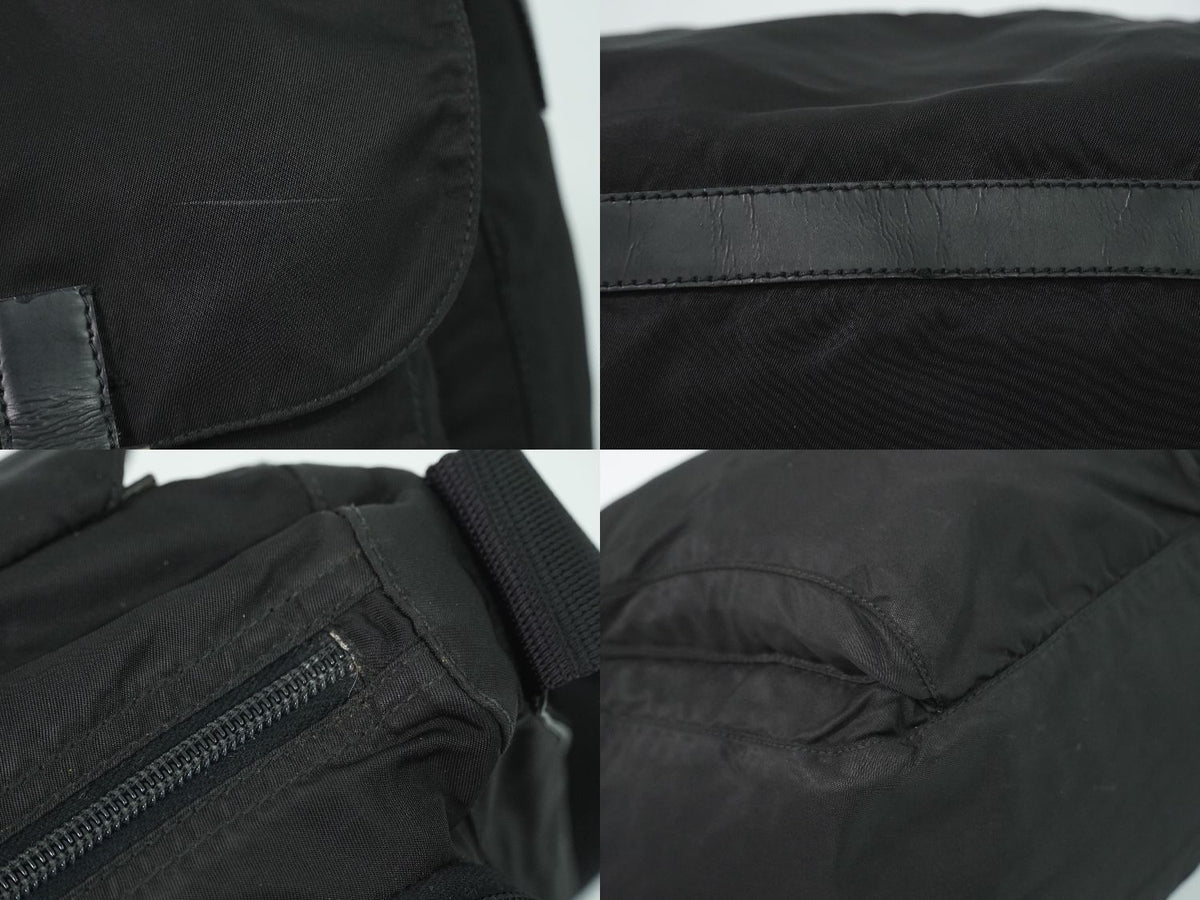 Prada Nylon Shoulder Bag Pochette Black — view 7