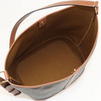 Celine Medium Bucket Triomphe Canvas Shoulder Bag Leather — view 3