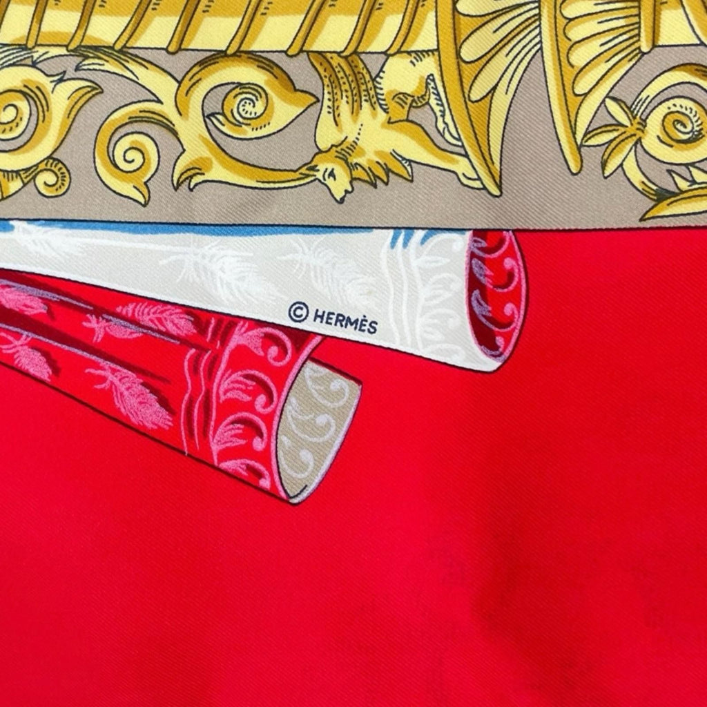 Hermes L'atlantide Scarf Silk Multicolor Carre 90 — view 8