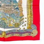Hermes L'atlantide Scarf Silk Multicolor Carre 90 — view 6
