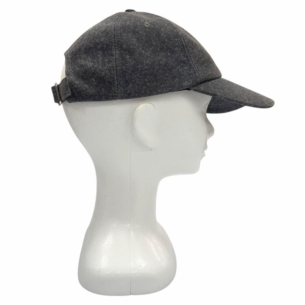 Bottega Veneta Cowhide Leather Logo Embroidery Hat Cap Gray Silver — view 4