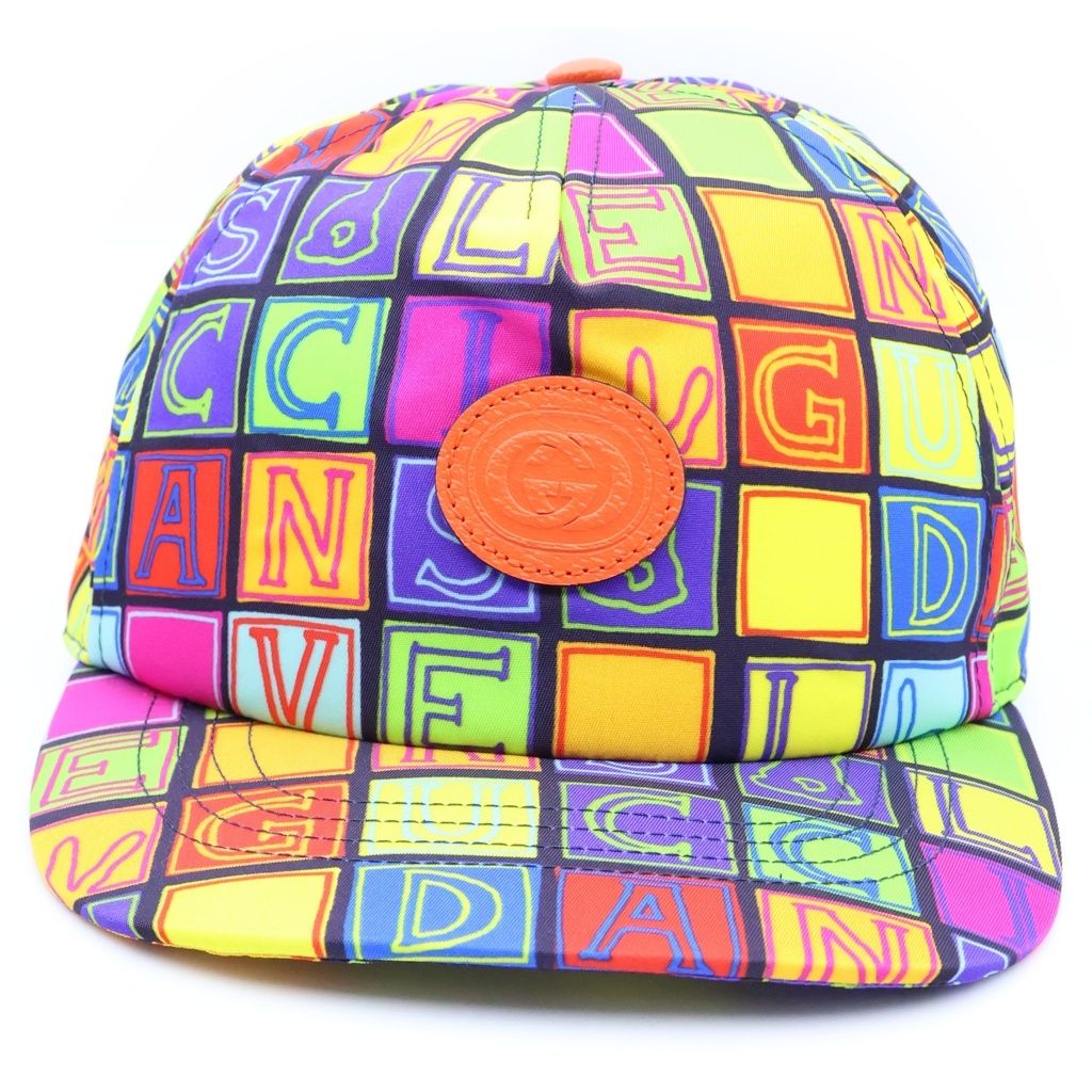 Gucci Cube Bunny Print Interlocking G Baseball Cap Hat — view 4