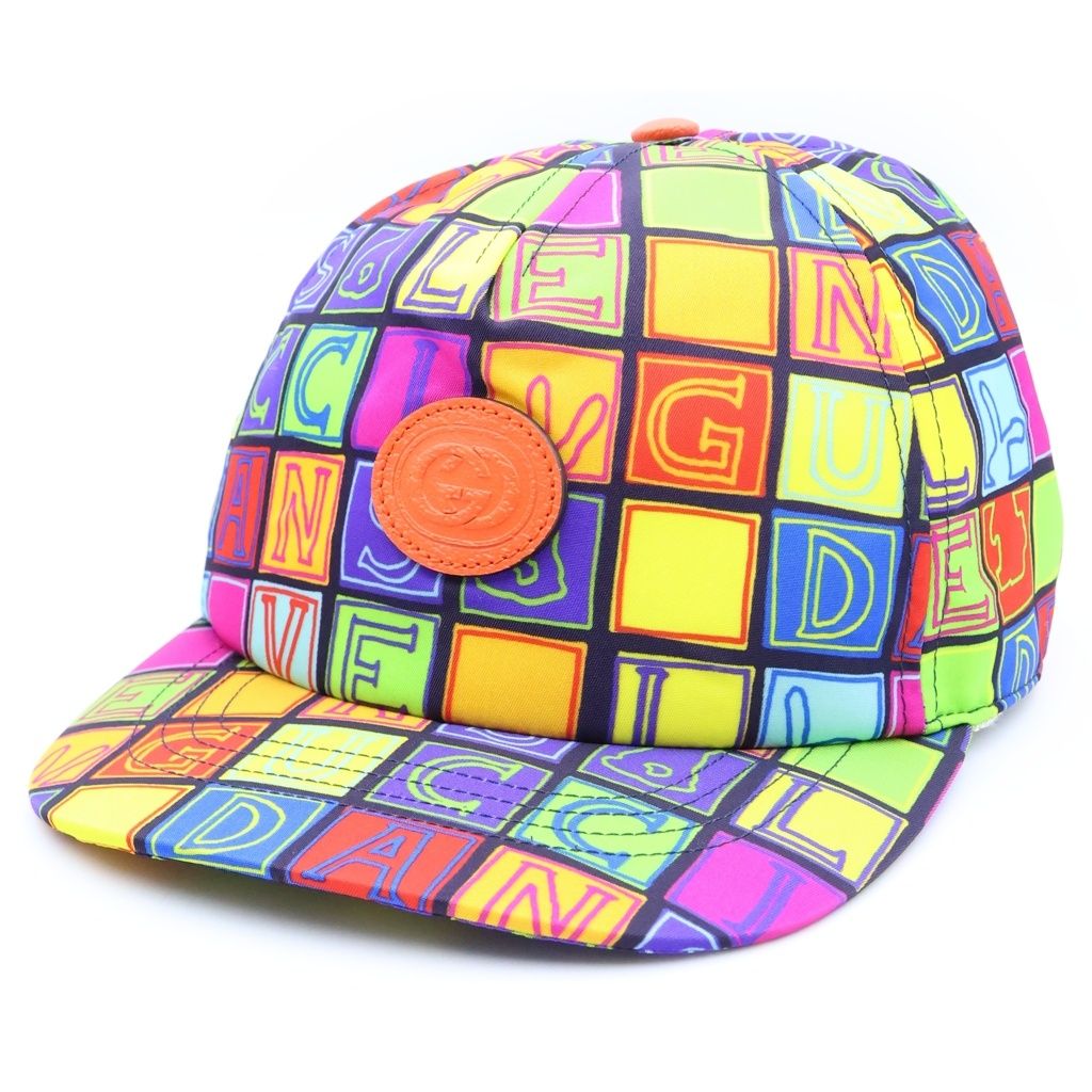 Gucci Cube Bunny Print Interlocking G Baseball Cap Hat