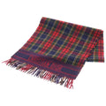 Dior Plaid Fringe Scarf Red Green Wool Shawl