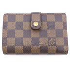 Louis Vuitton Damier Porte Monnaie Billets Viennois Kiss Lock Bifold Wallet