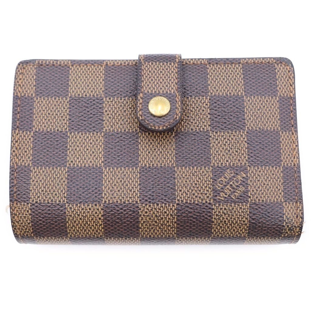 Louis Vuitton Damier Porte Monnaie Billets Viennois Kiss Lock Bifold Wallet