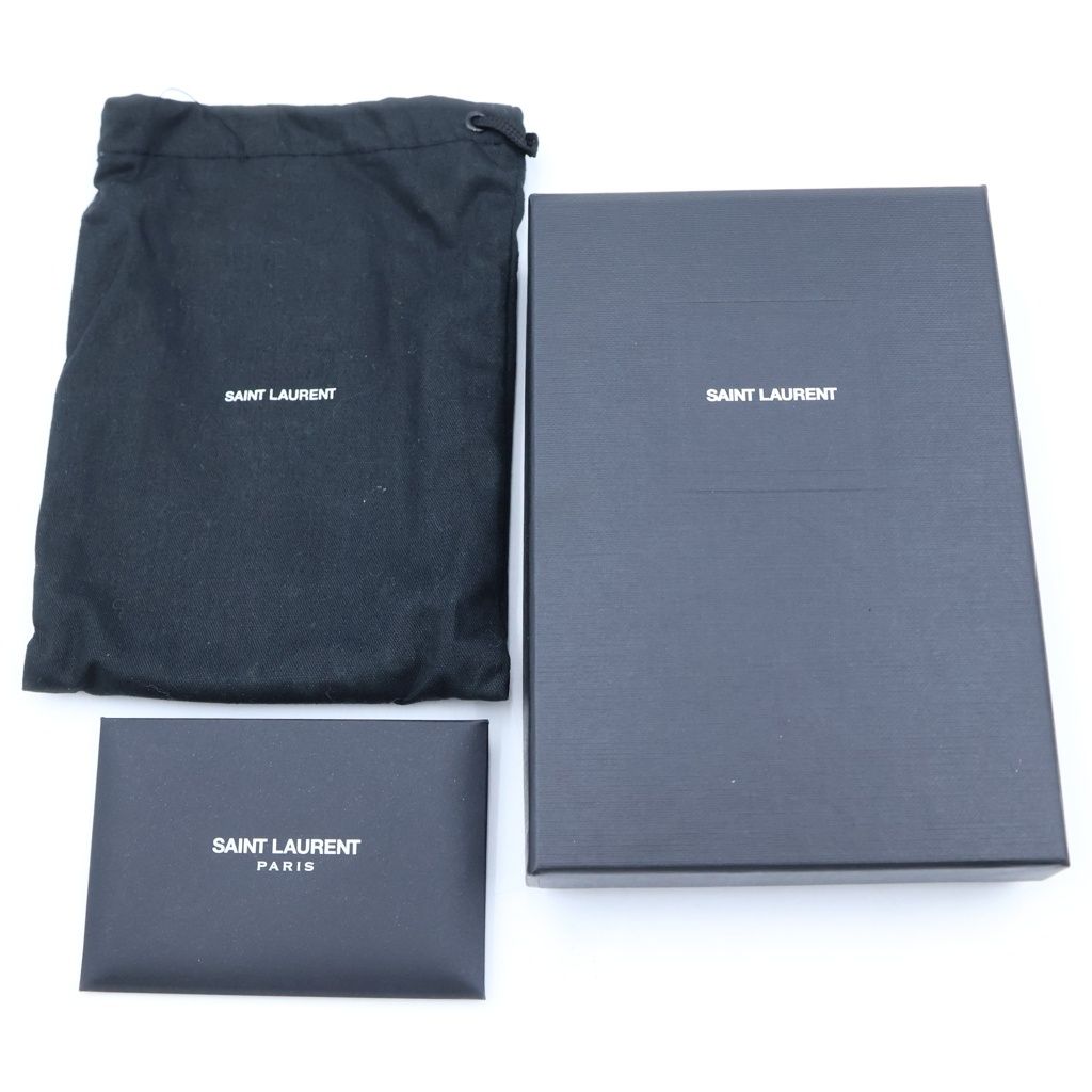 Saint Laurent Paris Monogram Fragment Case Card Black — view 6