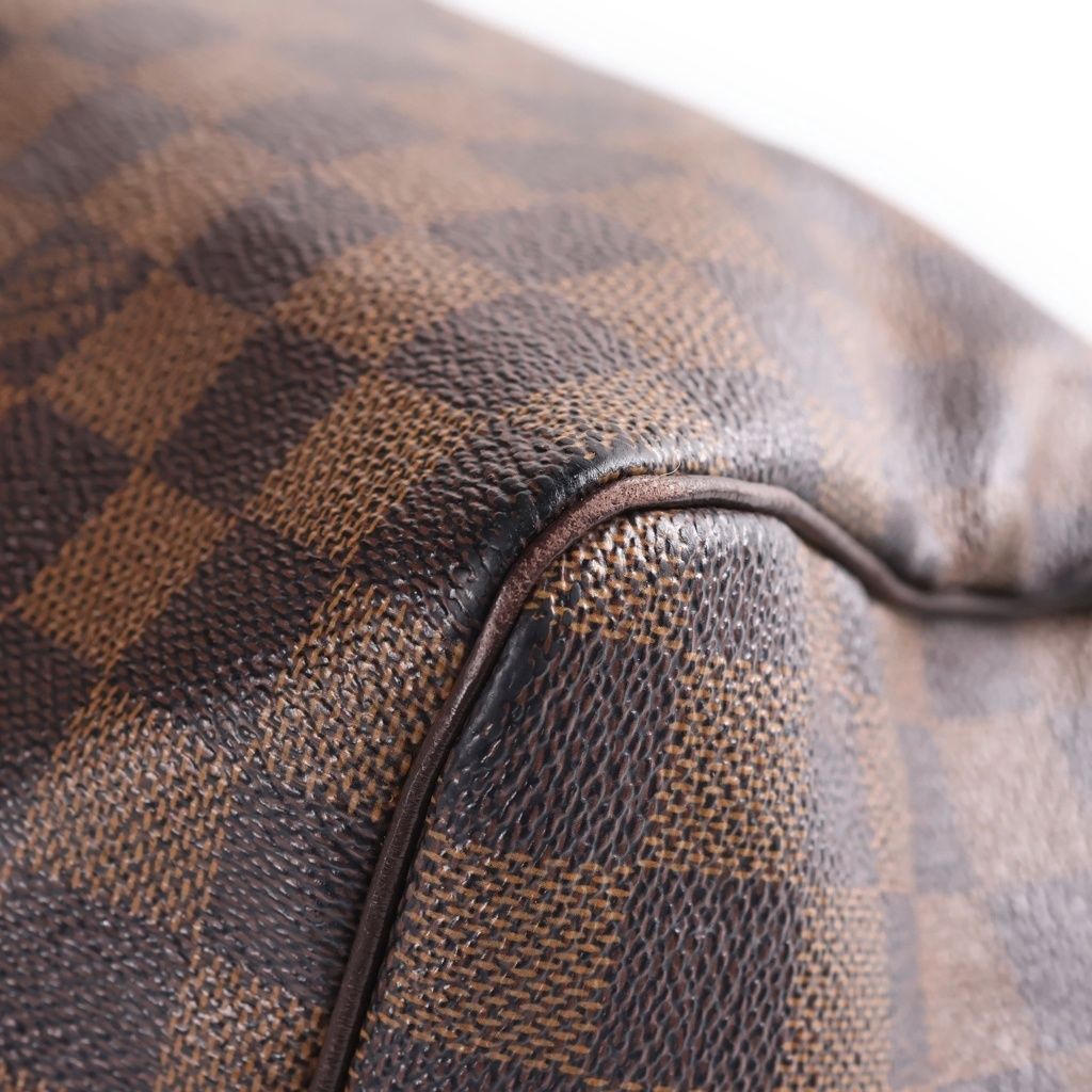 Louis Vuitton Speedy 30 Damier Mini Boston Handbag Brown — view 5