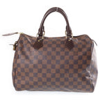 Louis Vuitton Speedy 30 Damier Mini Boston Handbag Brown