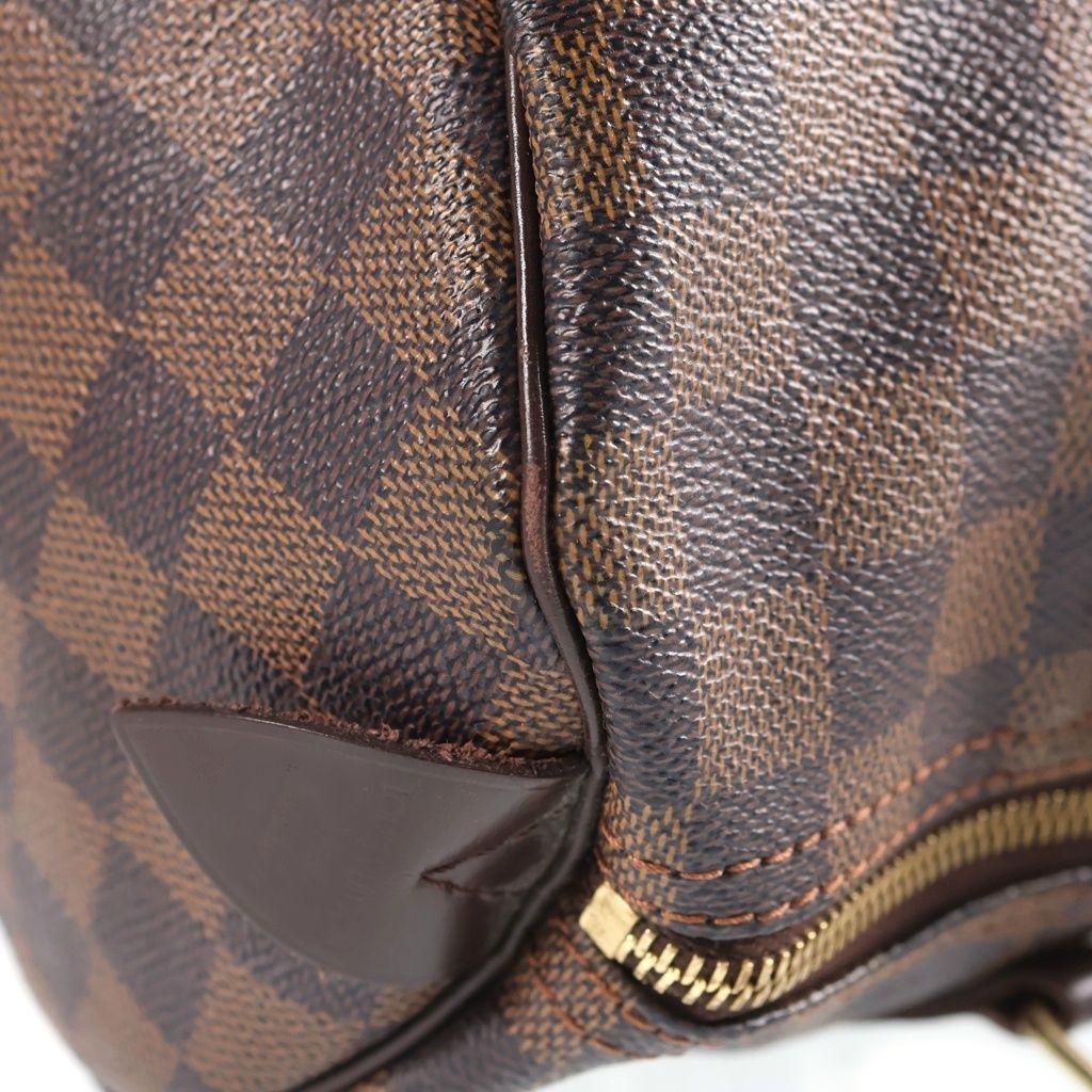 Louis Vuitton Speedy 30 Damier Mini Boston Handbag Brown — view 7