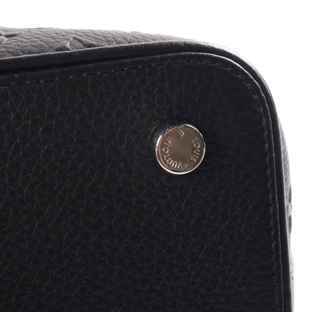 Louis Vuitton Lockit Revelation Handbag Black Leather Silver — view 6