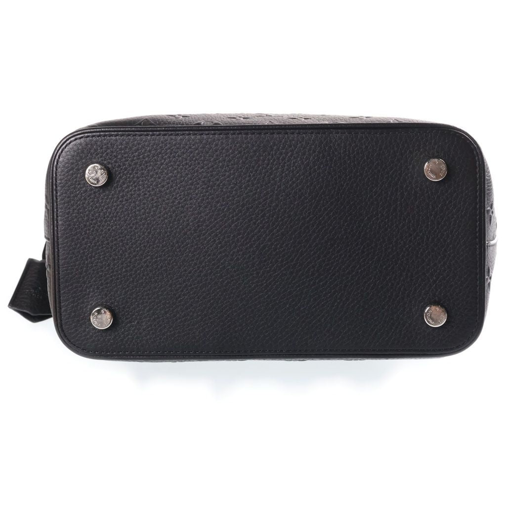 Louis Vuitton Lockit Revelation Handbag Black Leather Silver — view 4