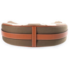 Celine Triomphe Ava Hobo Khaki Canvas Calfskin Gold — view 4