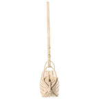 Bottega Veneta Intrecciato Mini Loop Shoulder Bag Ivory Leather Gold — view 3