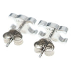 Celine Triomphe Studded Earrings Silver — view 2