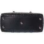 Gucci GG Embossed Leather Hand Tote Bag Silver Black — view 4