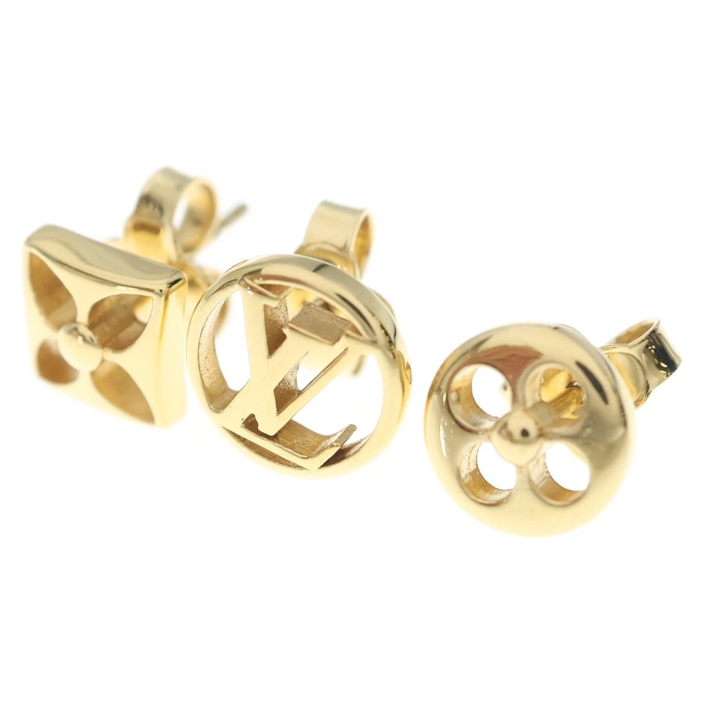 Louis Vuitton Book le Doreille Crazy in Lock Earrings Gold
