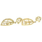 Chanel CC Logo Birdcage Motif Earrings Gold — view 3