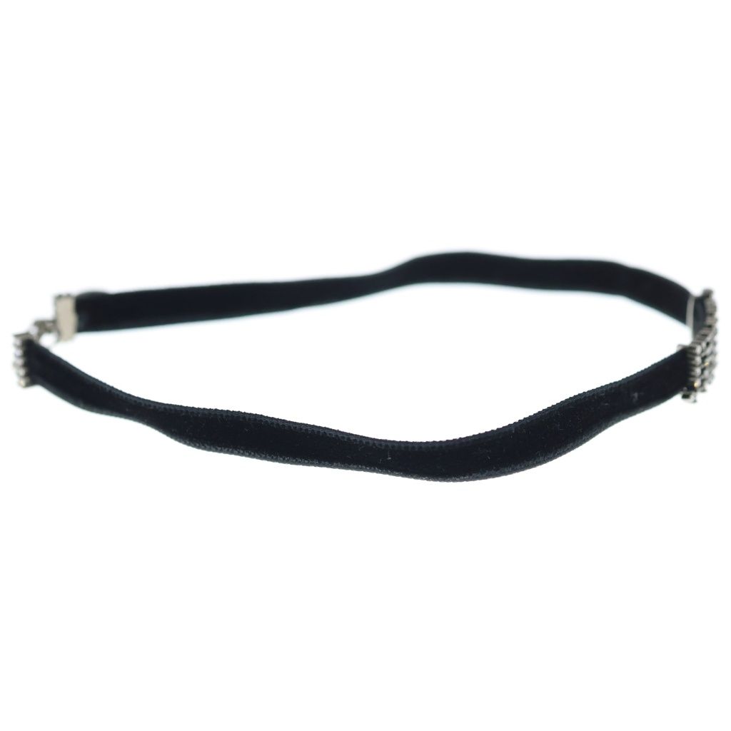 Dior Jadore CD Logo Choker Black Silver Necklace — view 3