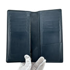 Louis Vuitton Damier Infini Portefeuille Brazza Leather Navy Wallet Bifold — view 6