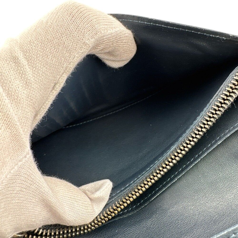 Louis Vuitton Damier Infini Portefeuille Brazza Leather Navy Wallet Bifold — view 7