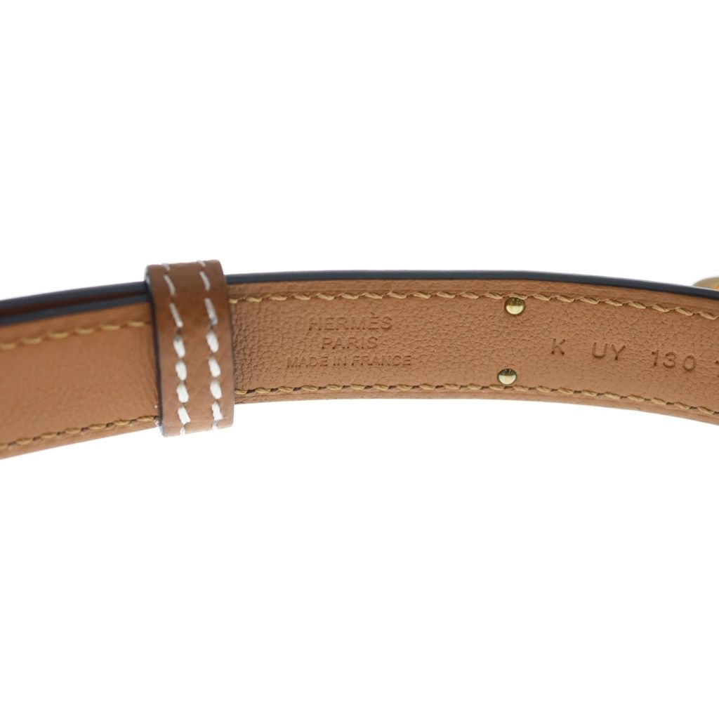 Hermes Kelly Belt Gold Brown Epsom Pink — view 5