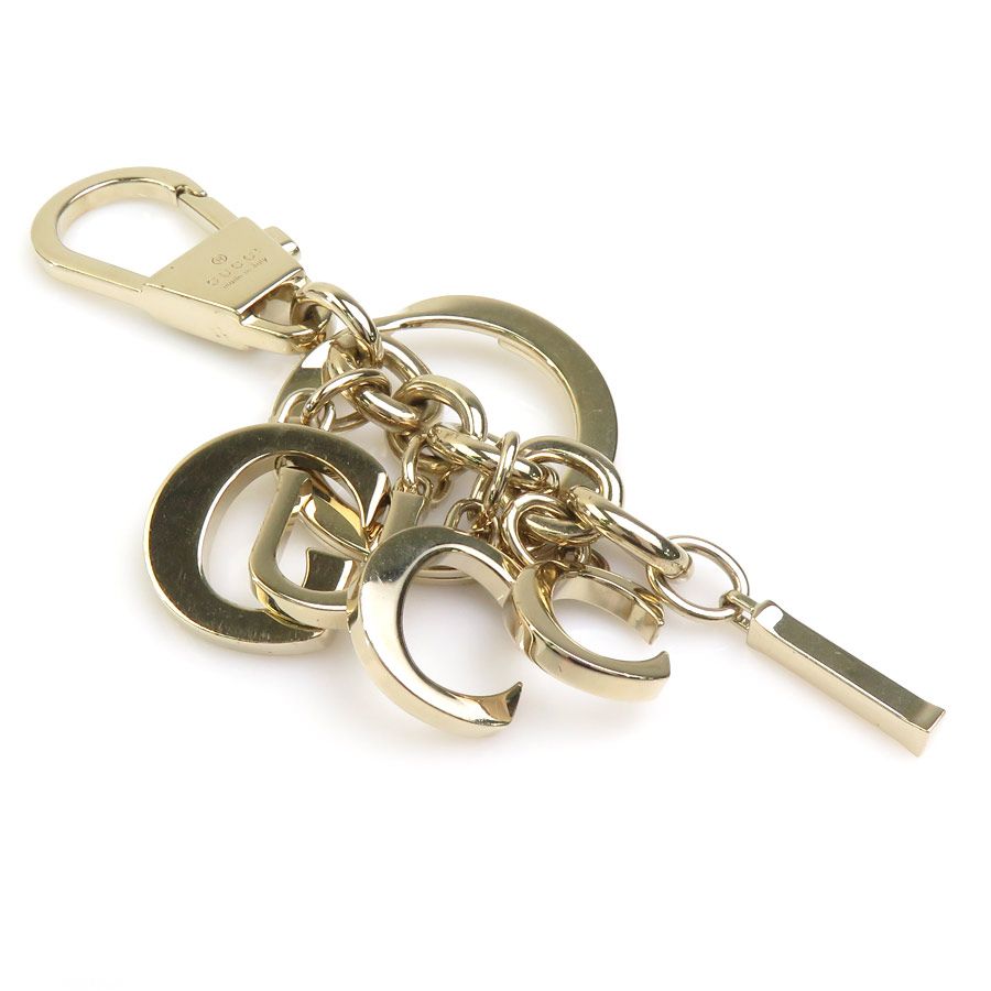 Gucci Key Ring Charm Script Key Chain Key Holder