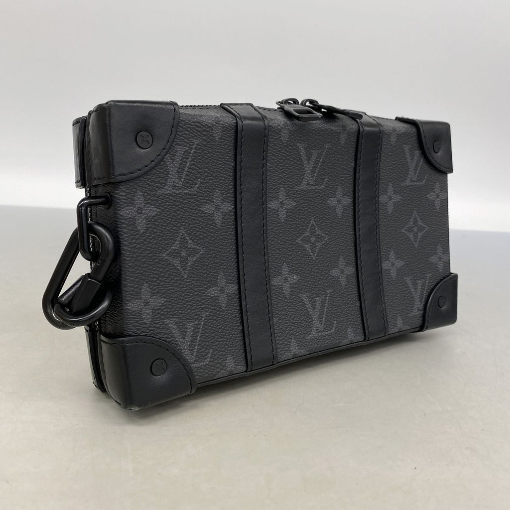 Louis Vuitton Shoulder Bag Monogram Eclipse Soft Trunk Wallet Black — view 2