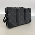 Louis Vuitton Shoulder Bag Monogram Eclipse Soft Trunk Wallet Black — view 2