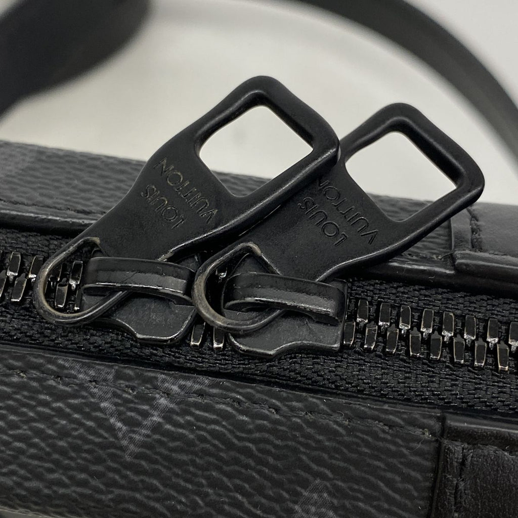 Louis Vuitton Shoulder Bag Monogram Eclipse Soft Trunk Wallet Black — view 8