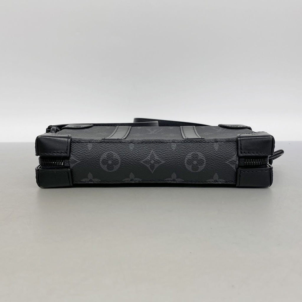 Louis Vuitton Shoulder Bag Monogram Eclipse Soft Trunk Wallet Black — view 3