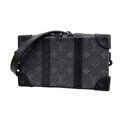 Louis Vuitton Shoulder Bag Monogram Eclipse Soft Trunk Wallet Black