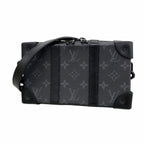 Louis Vuitton Shoulder Bag Monogram Eclipse Soft Trunk Wallet Black