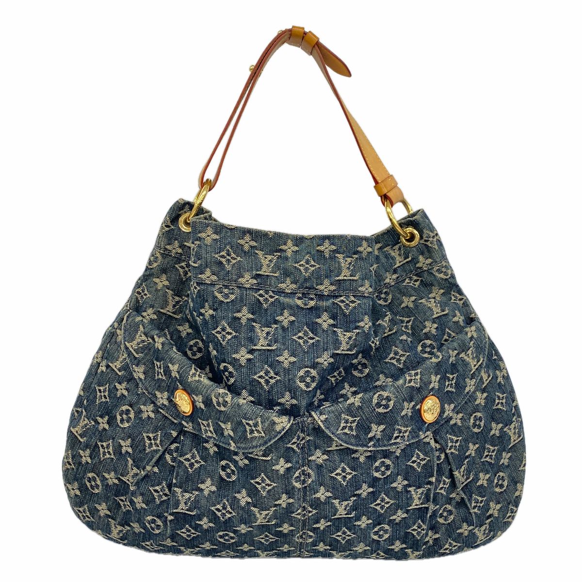 Louis Vuitton Shoulder Bag Monogram Denim Daily GM Blue