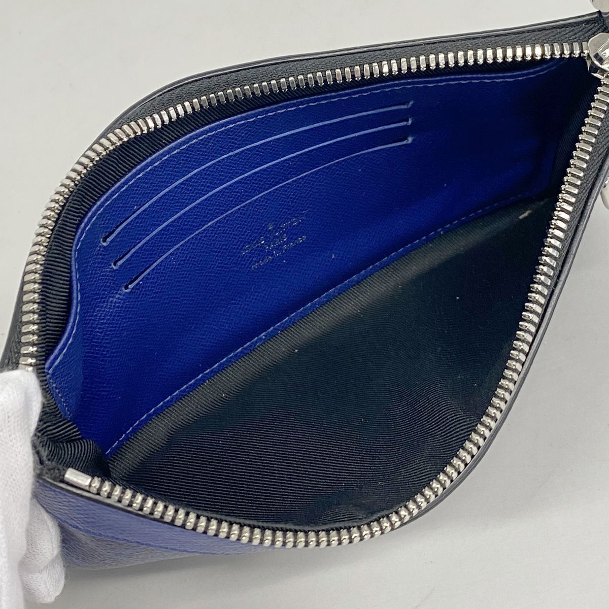 Louis Vuitton Wallet Taigarama Pochette Discovery PM Cobalt — view 3