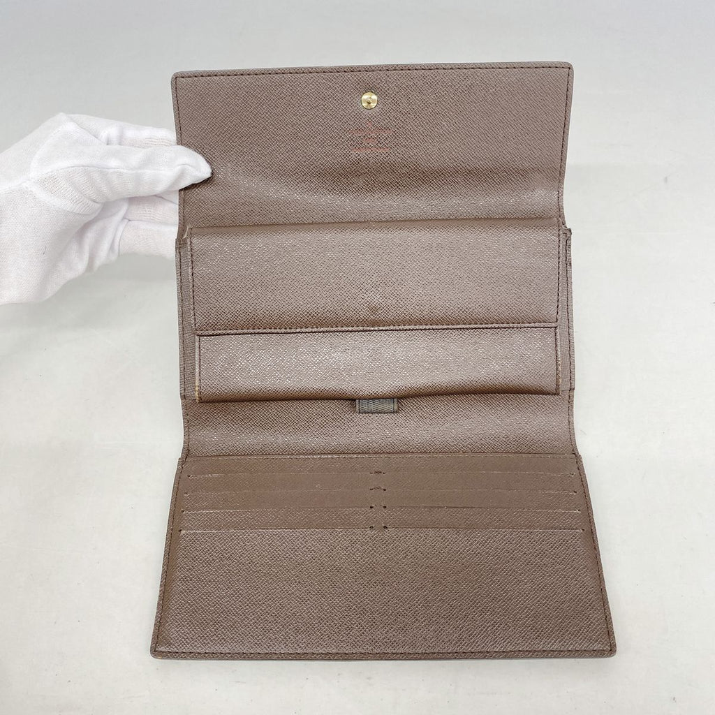 Louis Vuitton Trifold Wallet Damier Portefeuille International Ebene — view 3