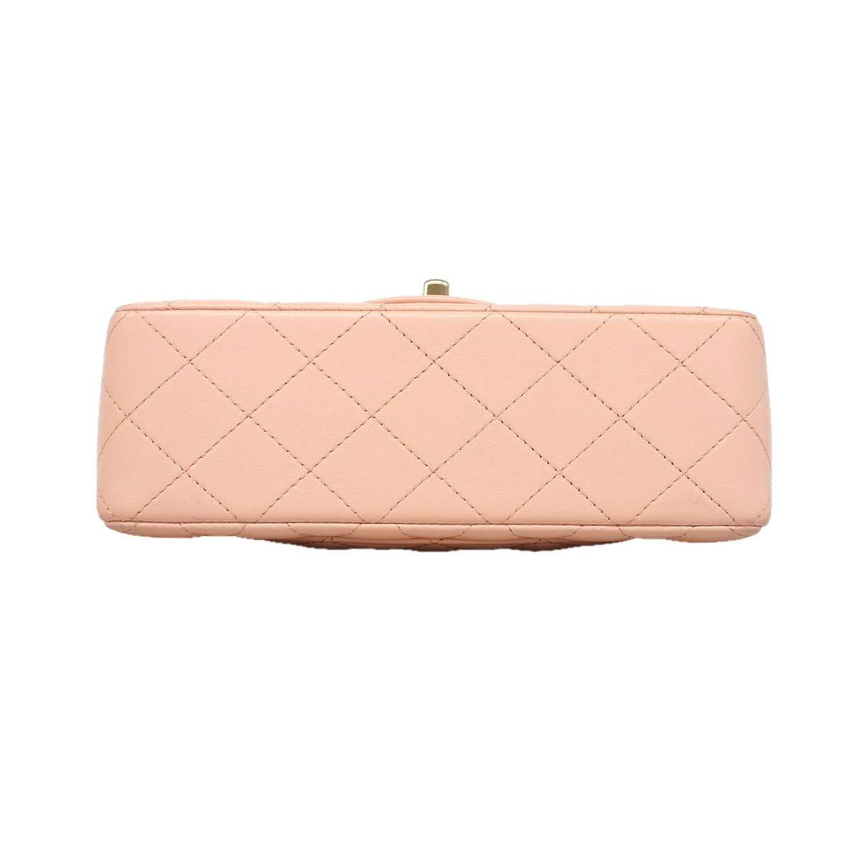 Chanel Handbag Quilted Top Handle Lambskin Pink Champagne Gold 2-Way Bag — view 3