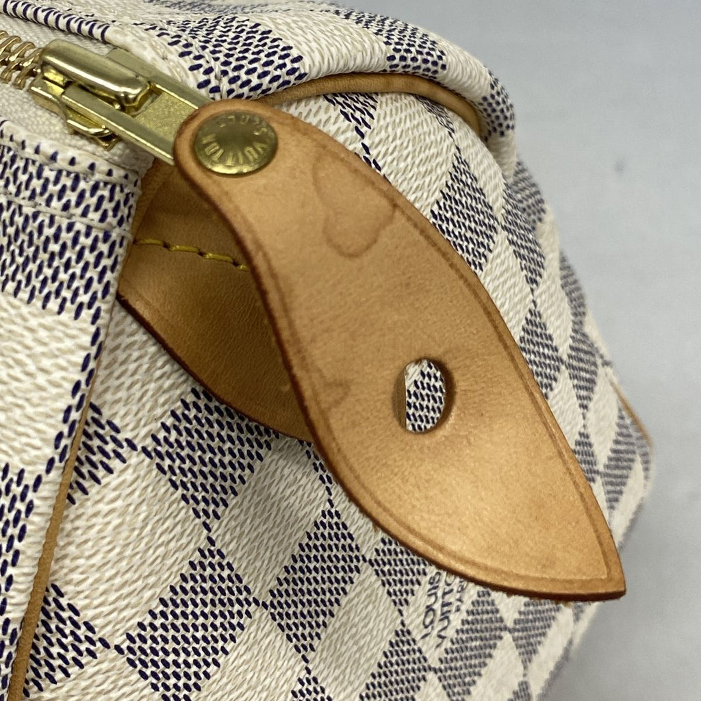 Louis Vuitton Handbag Damier Azur Speedy 25 White — view 7
