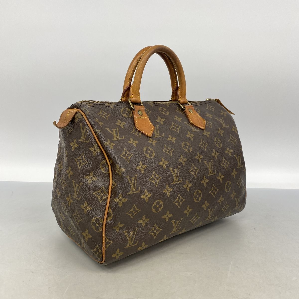 Louis Vuitton Handbag Monogram Speedy 30 Brown — view 2