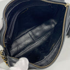Chanel Shoulder Bag Quilted Lambskin Black Gold — view 4