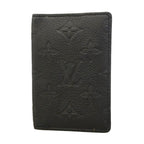 Louis Vuitton Card Case Monogram Shadow Pocket Organizer Black