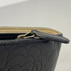 Chanel Wallet Camellia Lambskin Black Gold — view 8