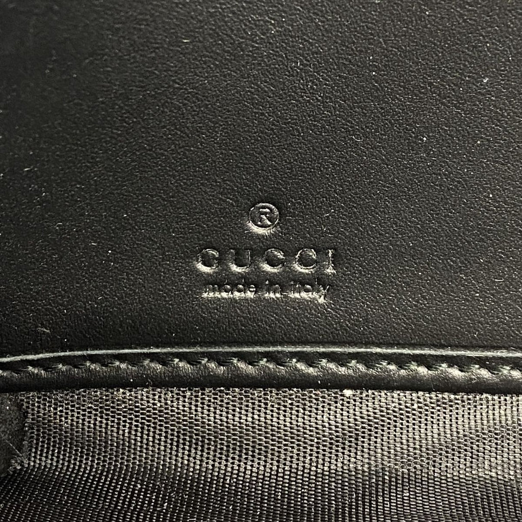 Gucci Wallet Guccissima Leather Black Gold — view 4