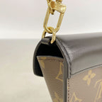 Louis Vuitton Shoulder Bag Monogram Padlock on Strap Noir — view 8