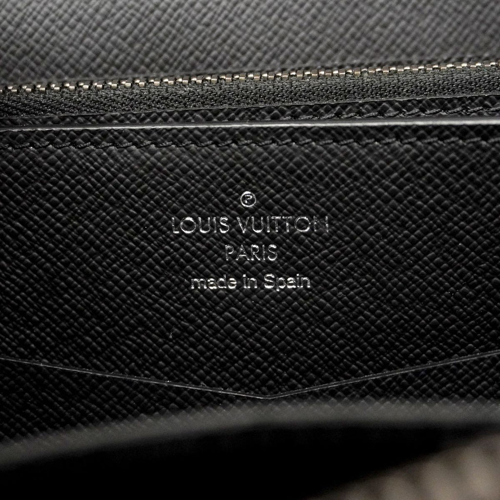 Louis Vuitton Wallet Monogram Eclipse Zippy XL Black — view 5