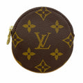 Louis Vuitton Coin Purse Monogram Porte Monnaie Rond Brown