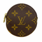 Louis Vuitton Coin Purse Monogram Porte Monnaie Rond Brown