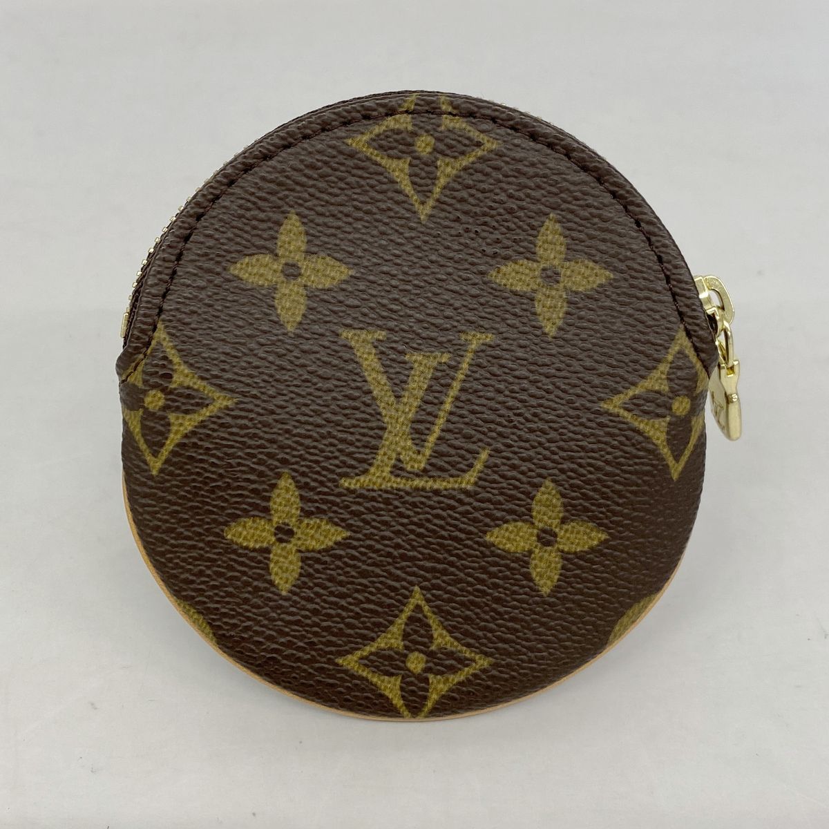 Louis Vuitton Coin Purse Monogram Porte Monnaie Rond Brown — view 6